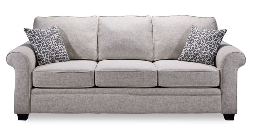 Duffield Sofa and Loveseat Set - Light Beige
