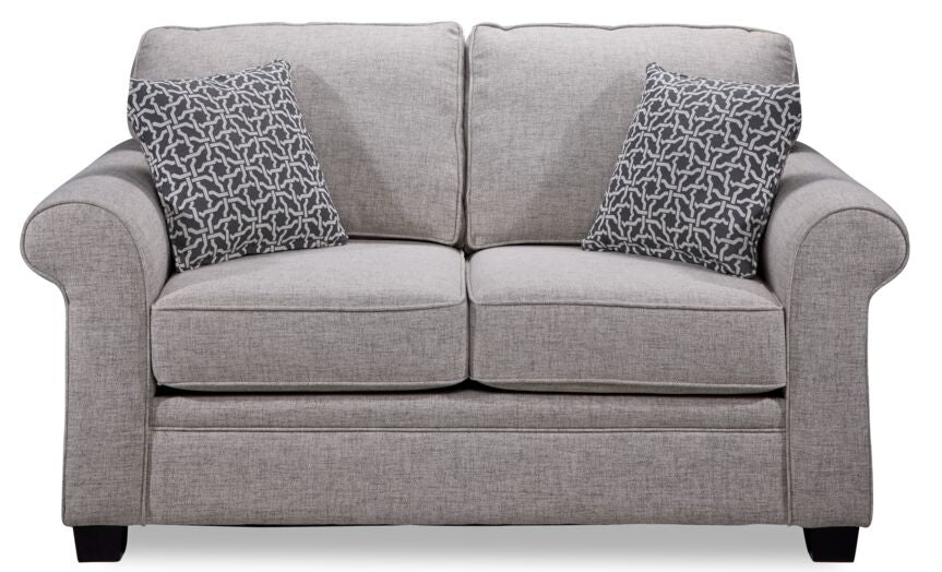 Duffield Sofa and Loveseat Set - Light Beige