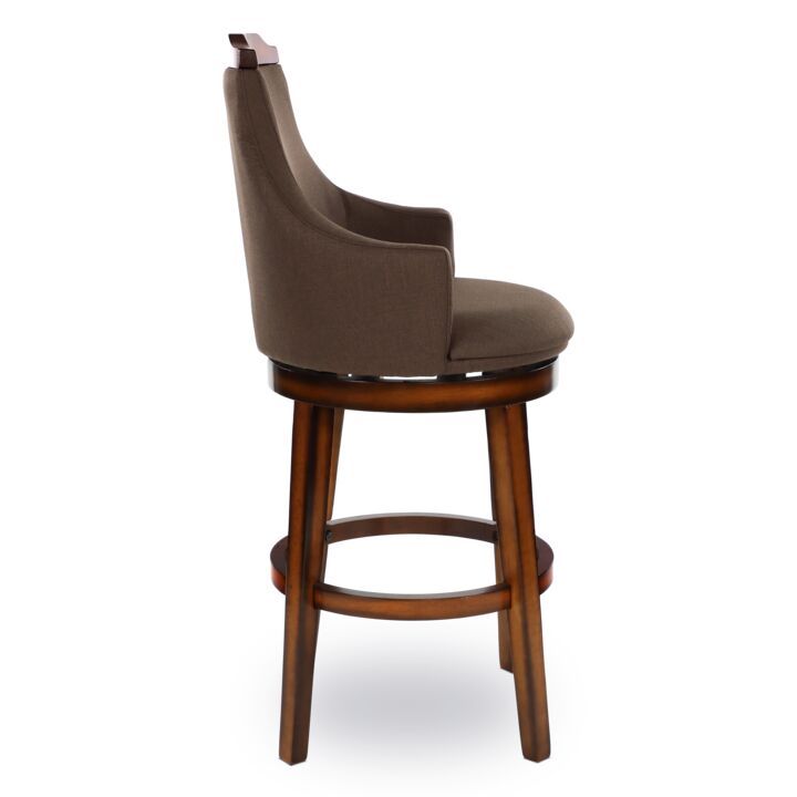 Dusty Bar Height Stool - Dark Brown