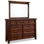 Eden 9 Drawer Dresser - Dark Brown