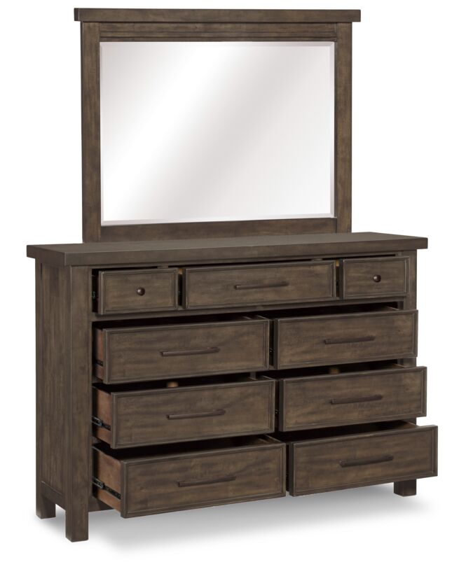 Eden 9 Drawer Dresser - Grey