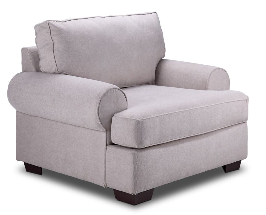 Elaine Sofa, Loveseat & Chair Set- Cream