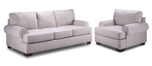 Elaine Sofa & Chair Set - Cream