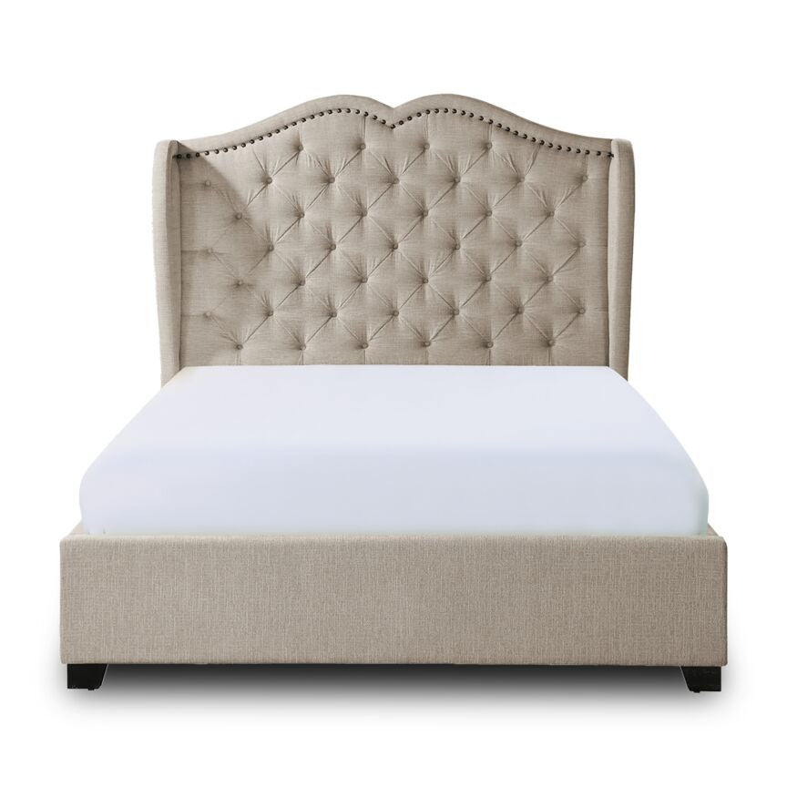 Evelyn 3-Piece Queen Bed - Beige