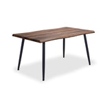 Elxse II Dining Table - Live Edge Table-Brown, Black