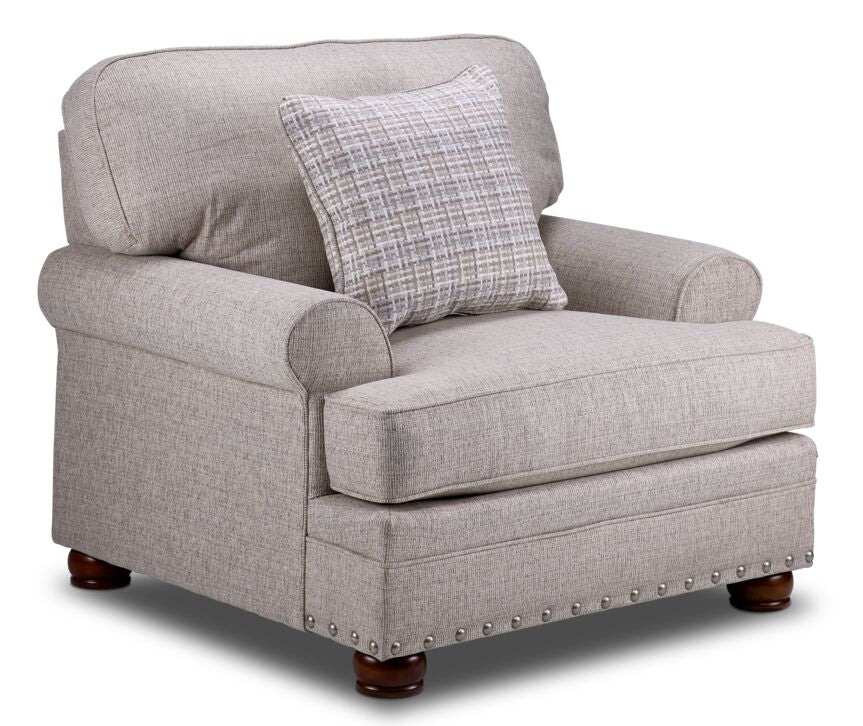 Farmington Sofa, Loveseat and Chair Set - Buff