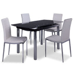 Fino II 5-Piece Dining Set - Black, White
