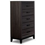 Fog 5 Drawer Chest - Grey, Black
