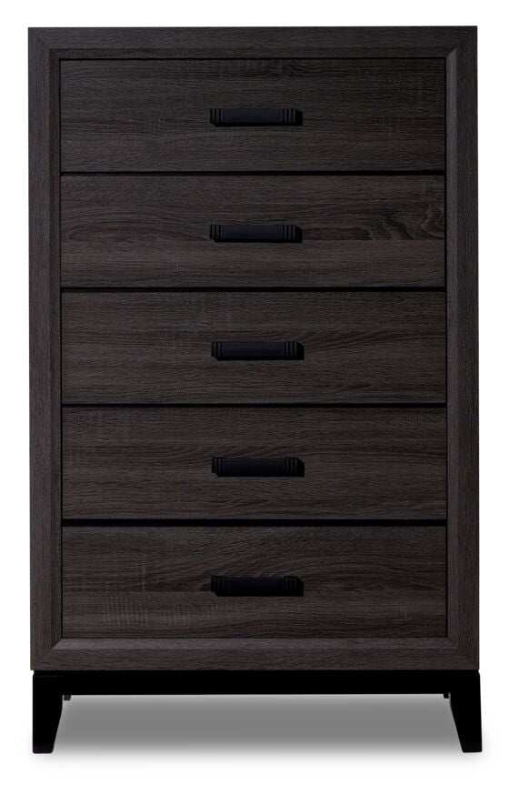 Fog 5 Drawer Chest - Grey, Black