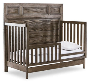 Foundry Convertible Panel Toddler Bed - Brushed Pewter