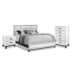 Frost 5-Piece King Bedroom Package - White, Black