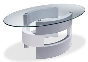 Sadie Coffee Table - Grey and White