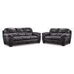 Grant 2 Pc. Living Room Package w/ Loveseat - Steel
