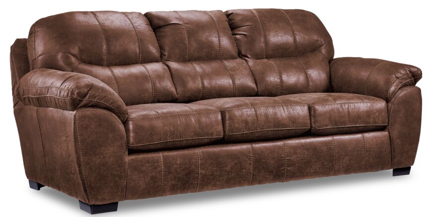Grant Sofa, Loveseat and Chair Set - Dark Brown