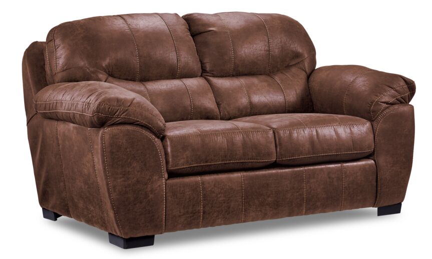 Grant Sofa, Loveseat and Chair Set - Dark Brown