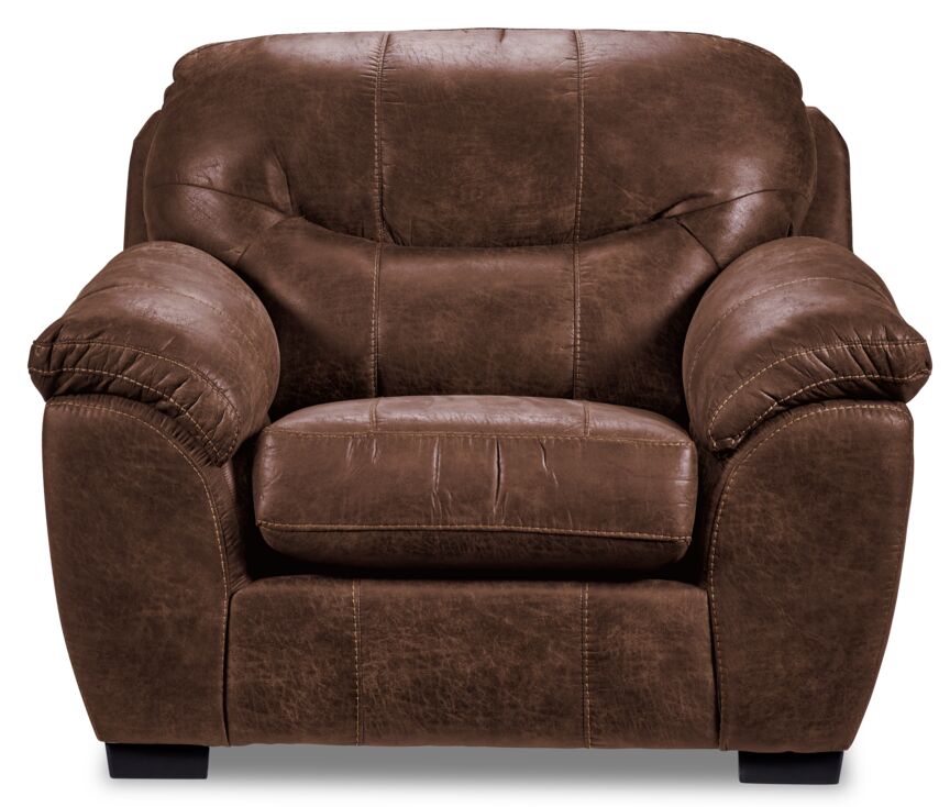 Grant Sofa and Chair Set - Dark Brown