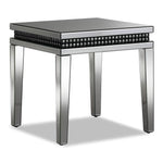 Harlow End Table - Mirrored Glass