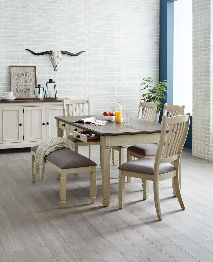 Harold 6-Piece Dining Set - Antique White
