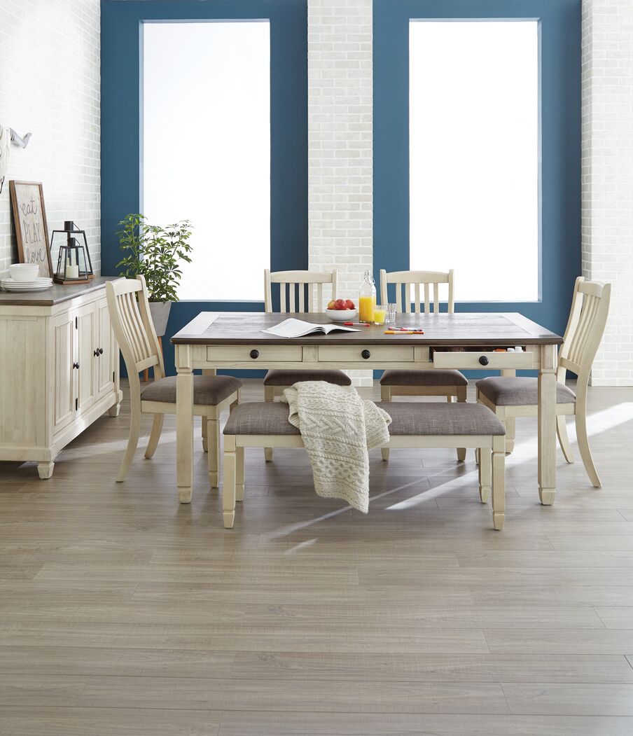 Harold 6-Piece Dining Set - Antique White