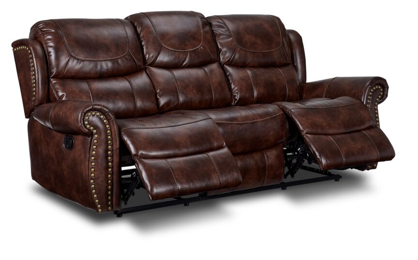 Harvey Reclining Sofa - Cherry
