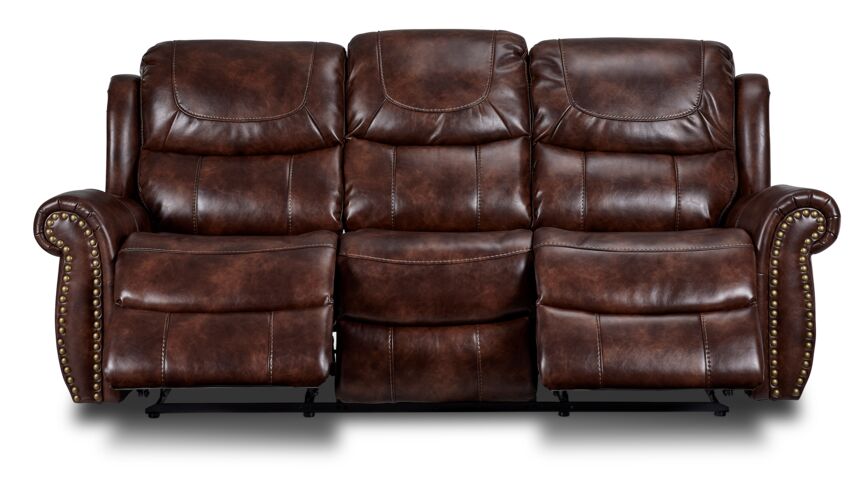 Harvey Reclining Sofa - Cherry