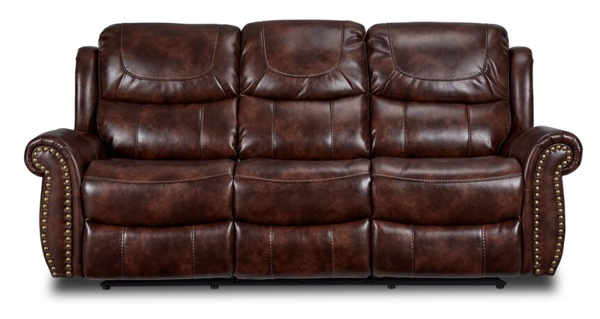Harvey Reclining Sofa - Cherry