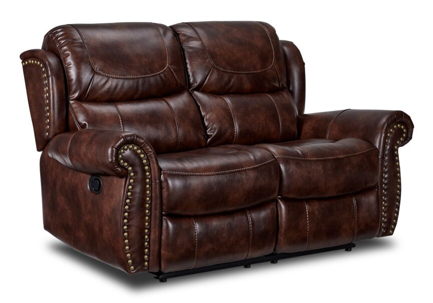 Harvey Reclining Loveseat - Cherry