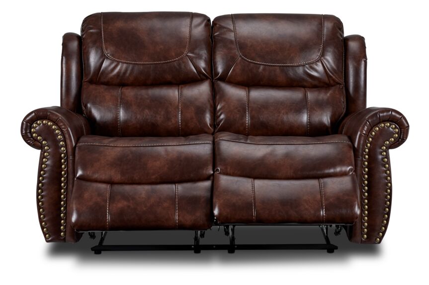 Harvey Reclining Loveseat - Cherry