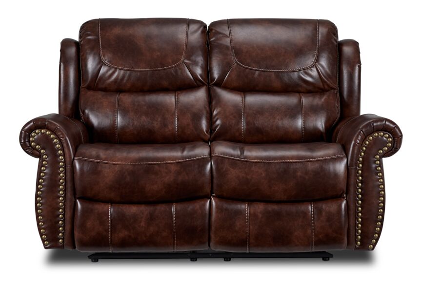 Harvey Reclining Loveseat - Cherry