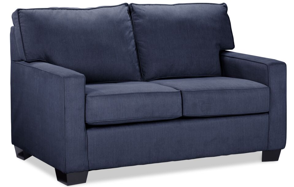 Hazel 2 Pc. Living Room Package w/ Loveseat - Navy