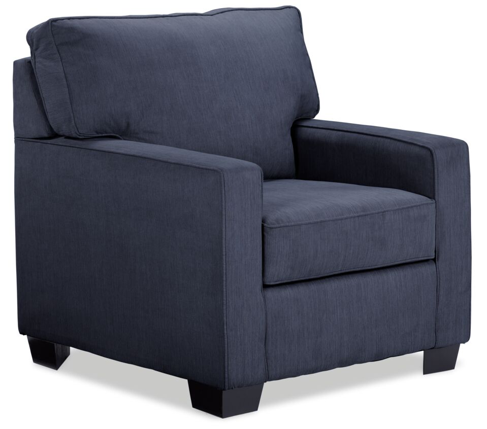 Hazel 2 Pc. Living Room Package w/ Chair - Navy