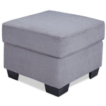 Hazel Ottoman - Slate