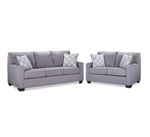 Hazel 2 Pc. Living Room Package w/ Loveseat - Slate