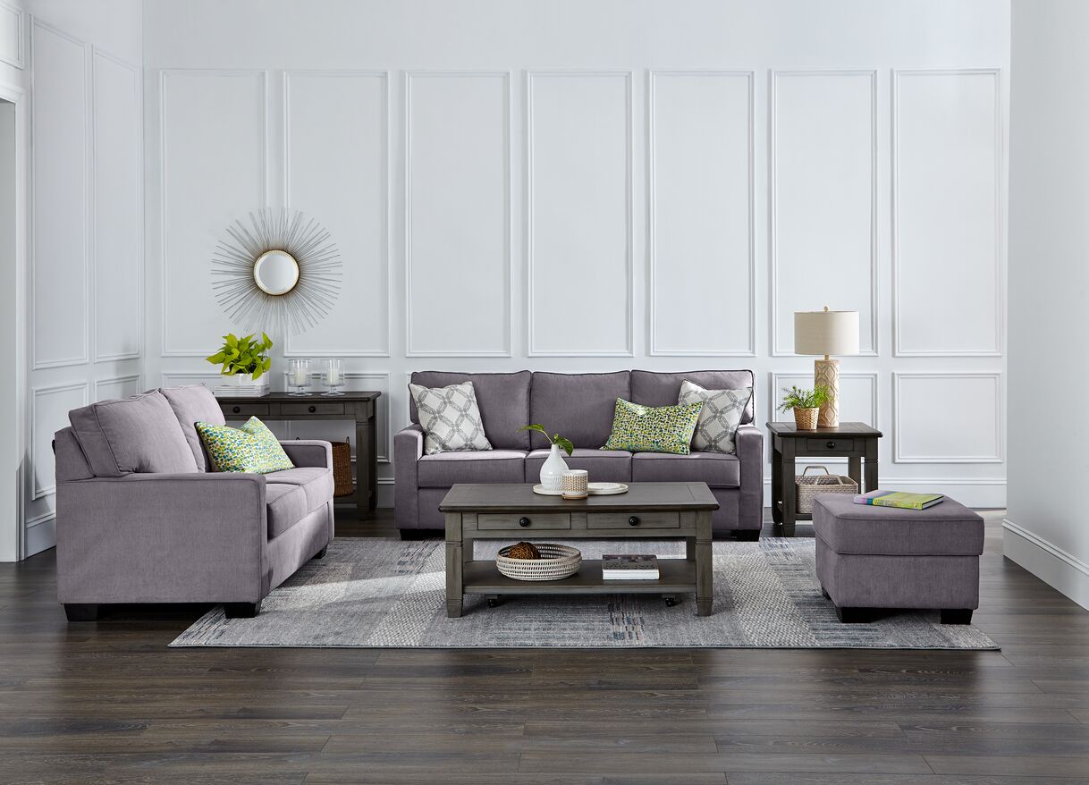 Hazel 2 Pc. Living Room Package w/ Loveseat - Slate