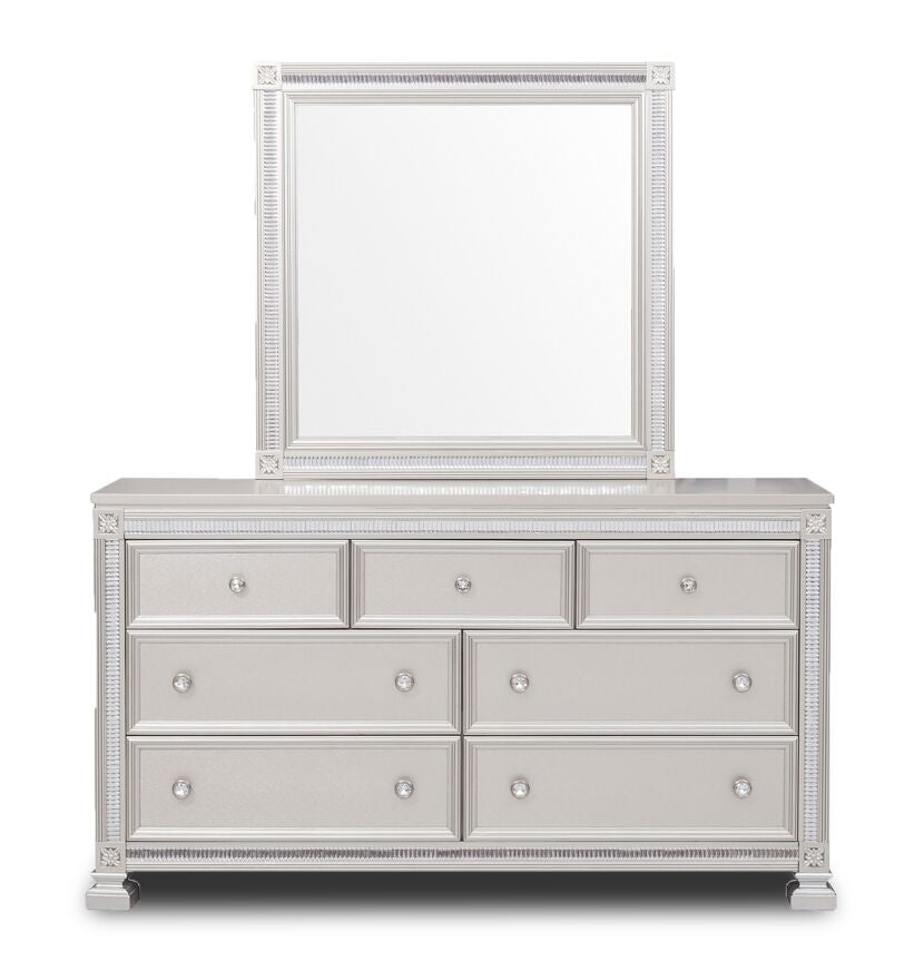 Henley 7 Drawer Dresser - Silver
