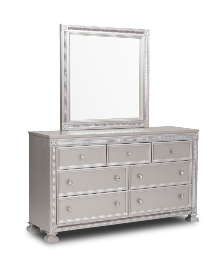 Henley 7 Drawer Dresser - Silver