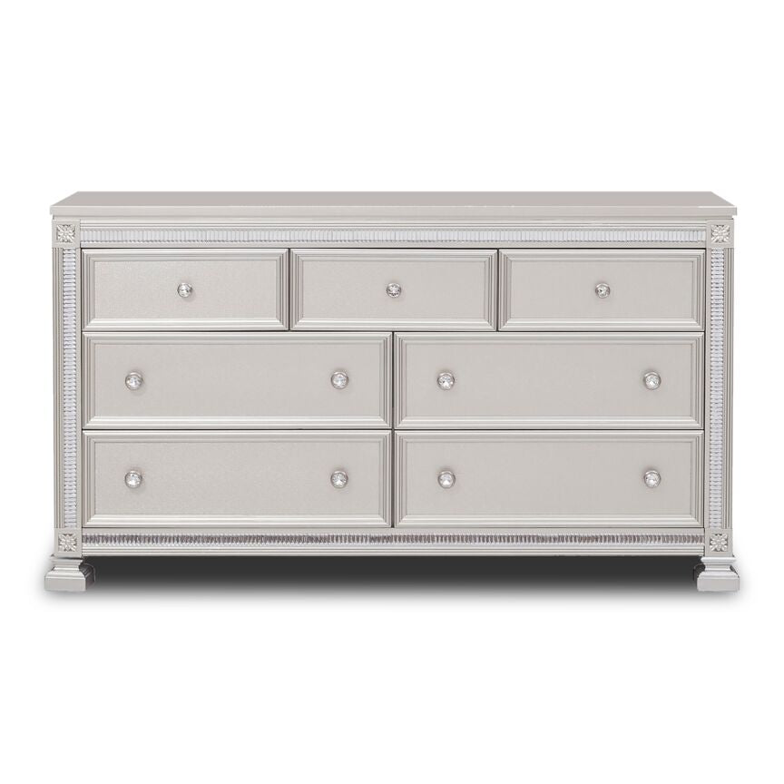 Henley 7 Drawer Dresser - Silver