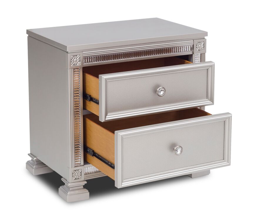 Henley Night Table - Silver