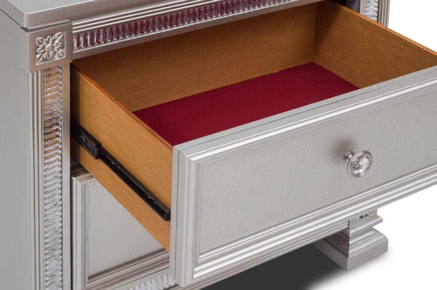Henley Night Table - Silver