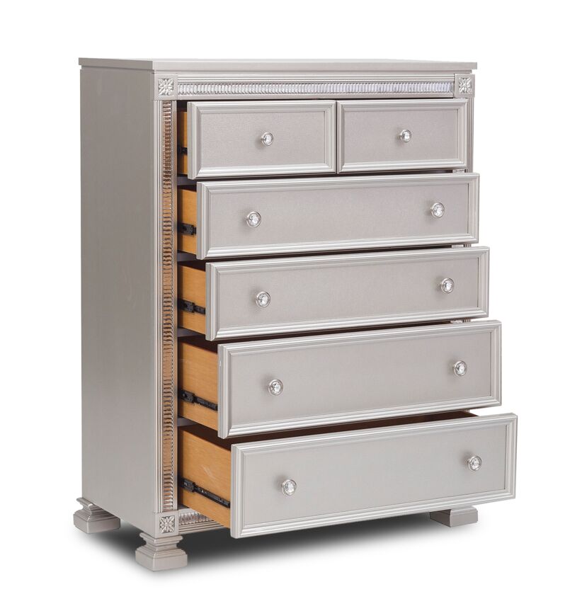 Henley 6 Drawer Chest - Silver