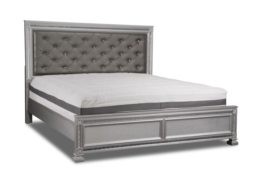 Henley 5-Piece King Bedroom Package - Silver