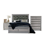 Henley 5-Piece King Bedroom Package - Silver