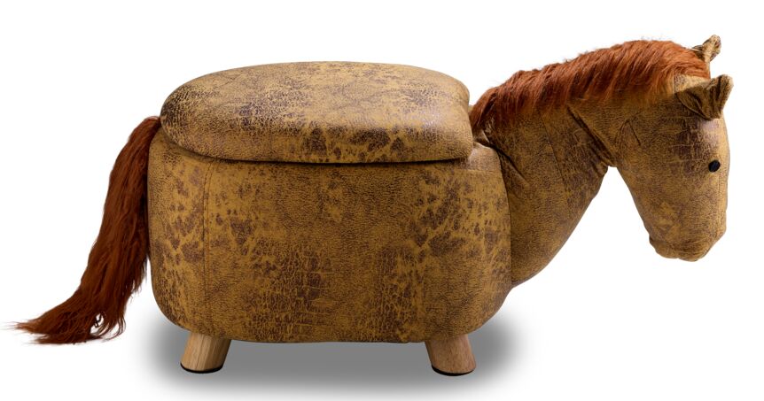 Horse Storage Ottoman - Yellow