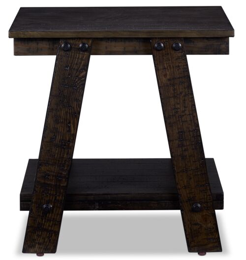 Huston End Table - Grey