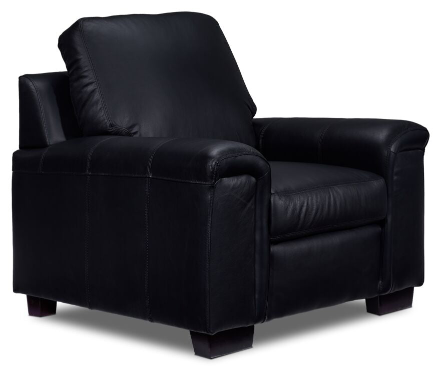 Icon Leather Chair - Black