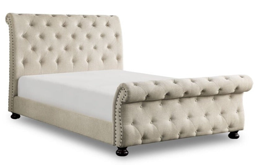 Irene 3-Piece King Bed - Beige