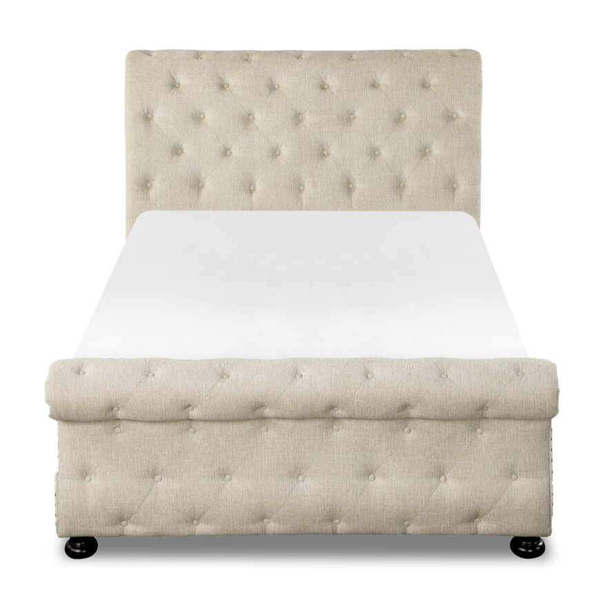 Irene 3-Piece King Bed - Beige