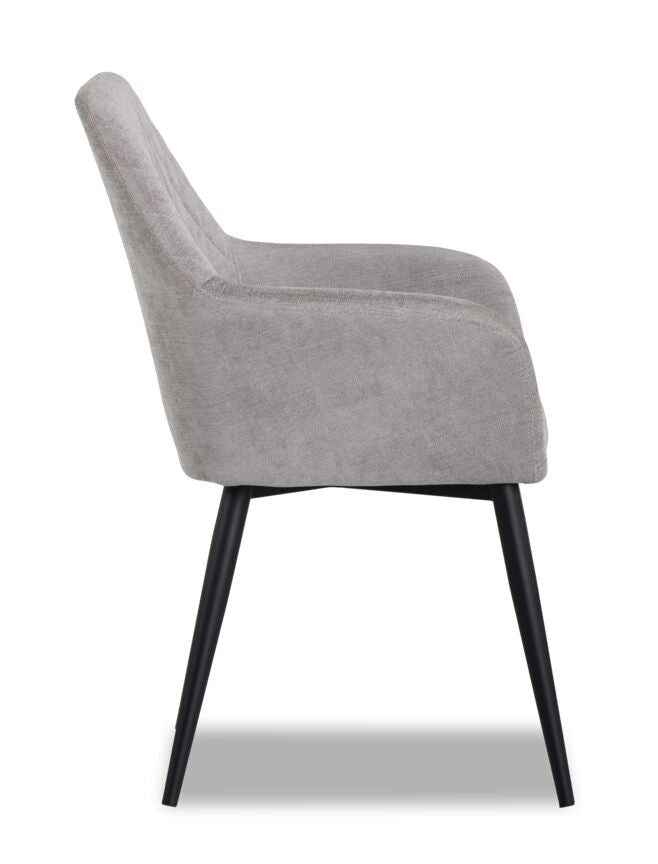 Jayna Armchair - Black, Polo Club Stone