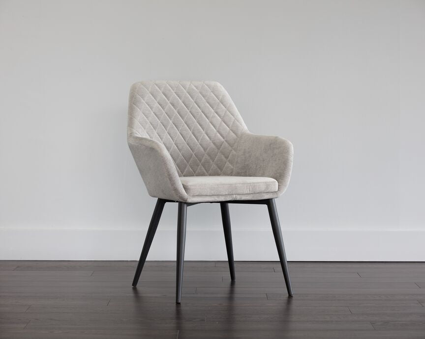 Jayna Armchair - Black, Polo Club Stone