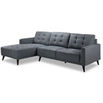 Jersey 2 Pc. Sectional with Left Facing Chaise - Light Grey